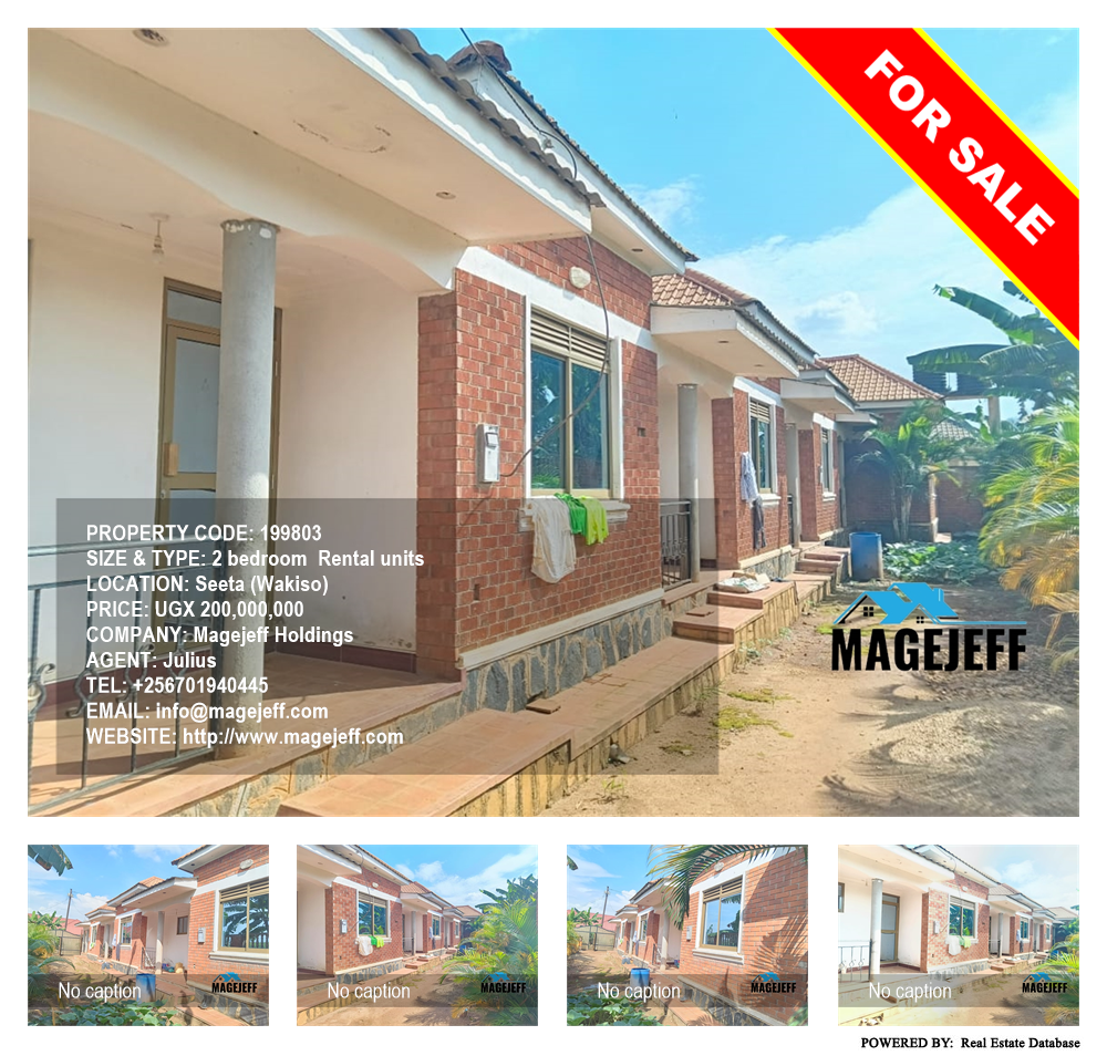 2 bedroom Rental units  for sale in Seeta Wakiso Uganda, code: 199803