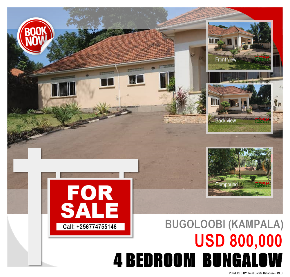 4 bedroom Bungalow  for sale in Bugoloobi Kampala Uganda, code: 199811