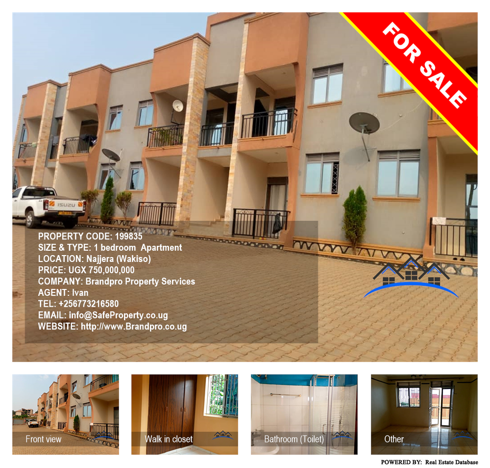 1 bedroom Apartment  for sale in Najjera Wakiso Uganda, code: 199835