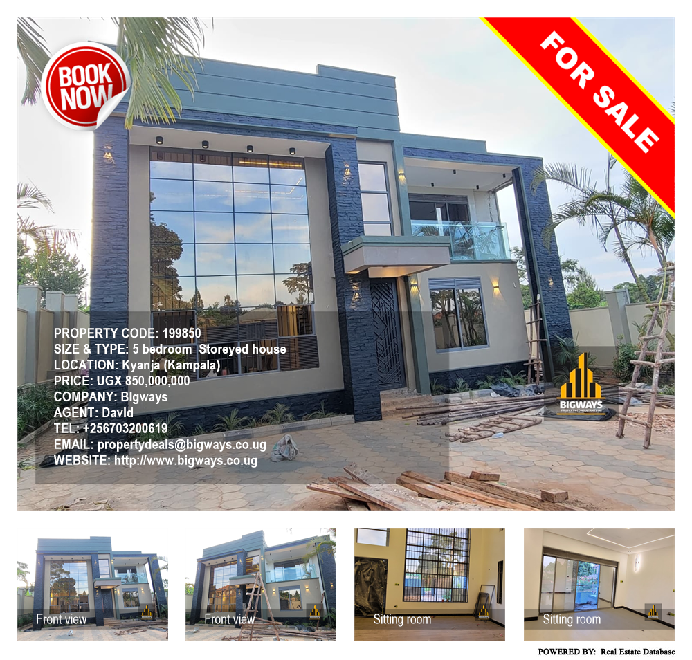 5 bedroom Storeyed house  for sale in Kyanja Kampala Uganda, code: 199850