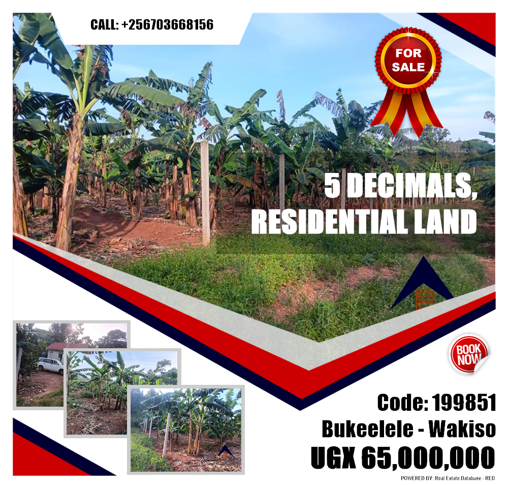 Residential Land  for sale in Bukeelele Wakiso Uganda, code: 199851