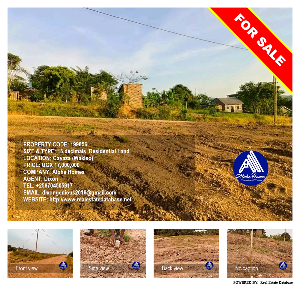 Residential Land  for sale in Gayaza Wakiso Uganda, code: 199856