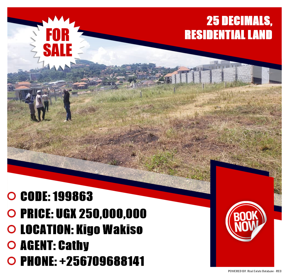 Residential Land  for sale in Kigo Wakiso Uganda, code: 199863