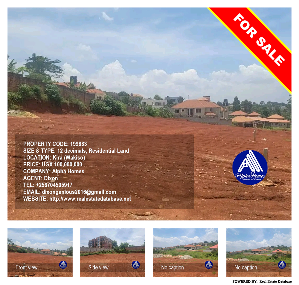 Residential Land  for sale in Kira Wakiso Uganda, code: 199883