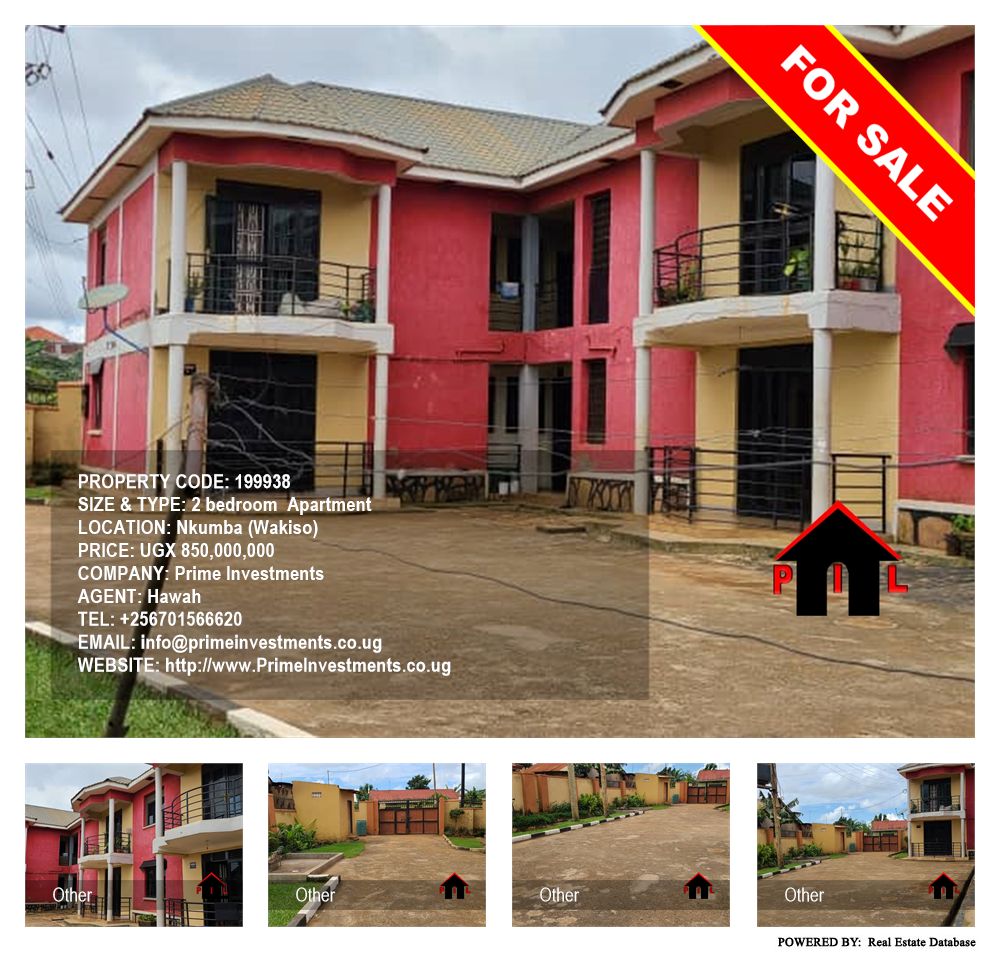 2 bedroom Apartment  for sale in Nkumba Wakiso Uganda, code: 199938