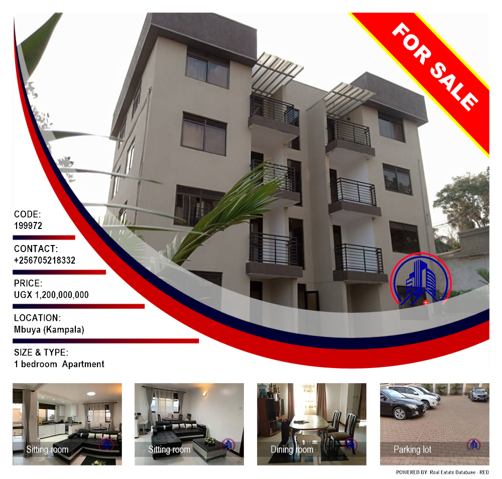 1 bedroom Apartment  for sale in Mbuya Kampala Uganda, code: 199972