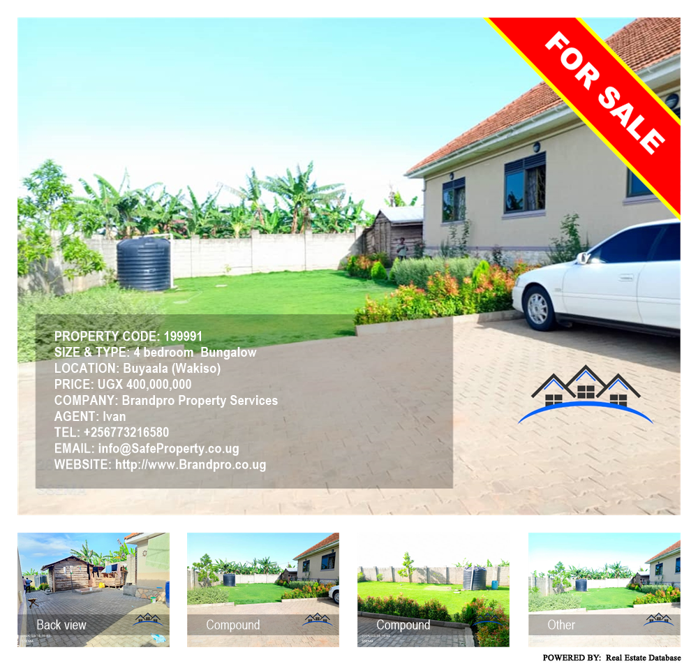 4 bedroom Bungalow  for sale in Buyaala Wakiso Uganda, code: 199991