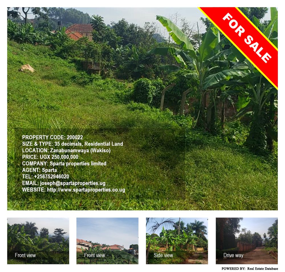 Residential Land  for sale in Zanabunamwaya Wakiso Uganda, code: 200022