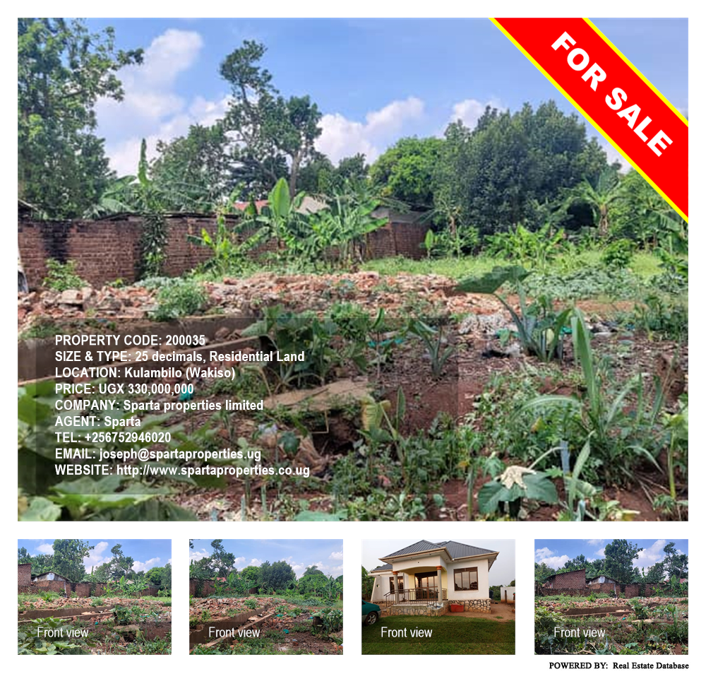 Residential Land  for sale in Kulambilo Wakiso Uganda, code: 200035