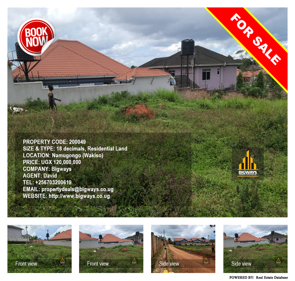 Residential Land  for sale in Namugongo Wakiso Uganda, code: 200049