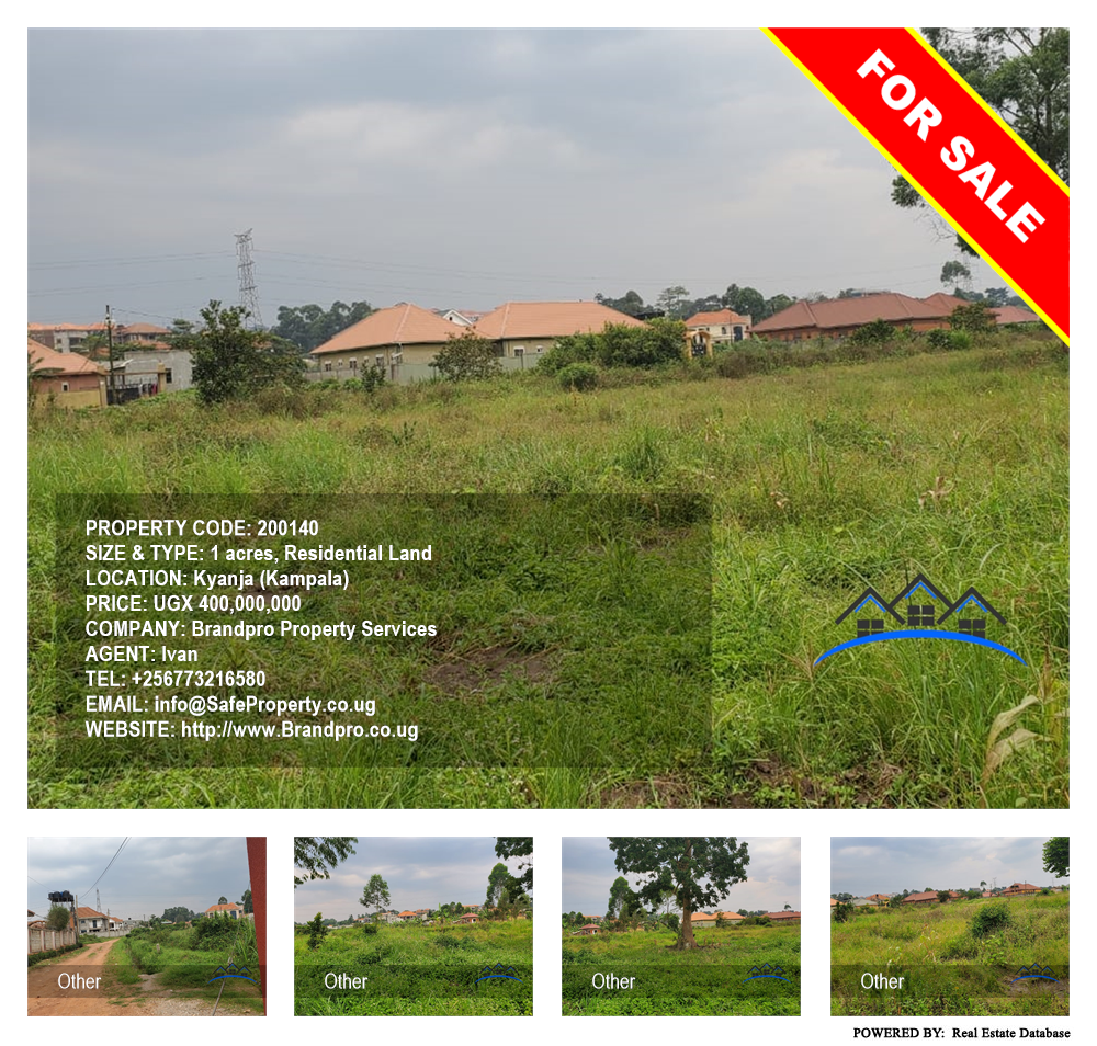 Residential Land  for sale in Kyanja Kampala Uganda, code: 200140