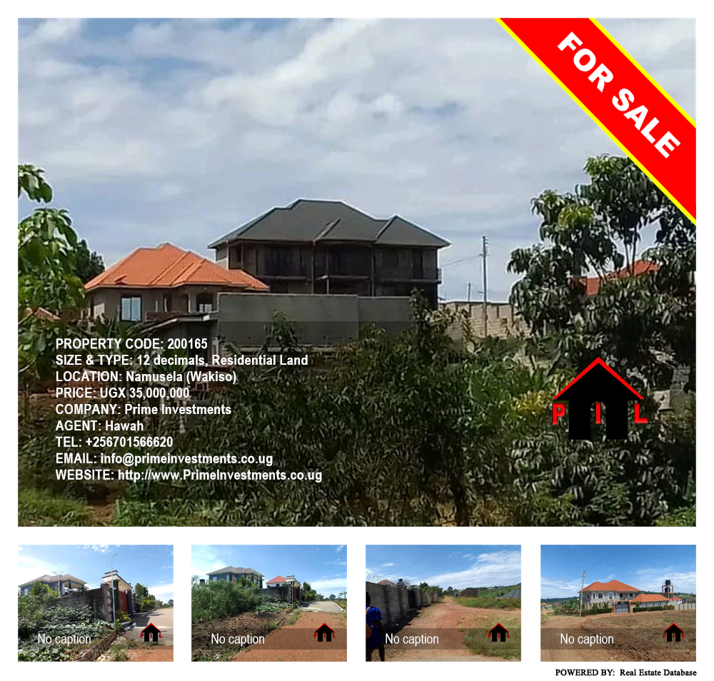 Residential Land  for sale in Namusela Wakiso Uganda, code: 200165