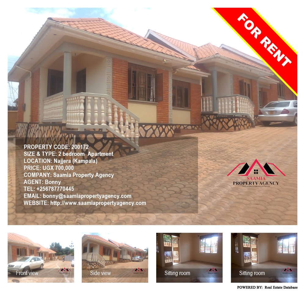 2 bedroom Apartment  for rent in Najjera Kampala Uganda, code: 200172