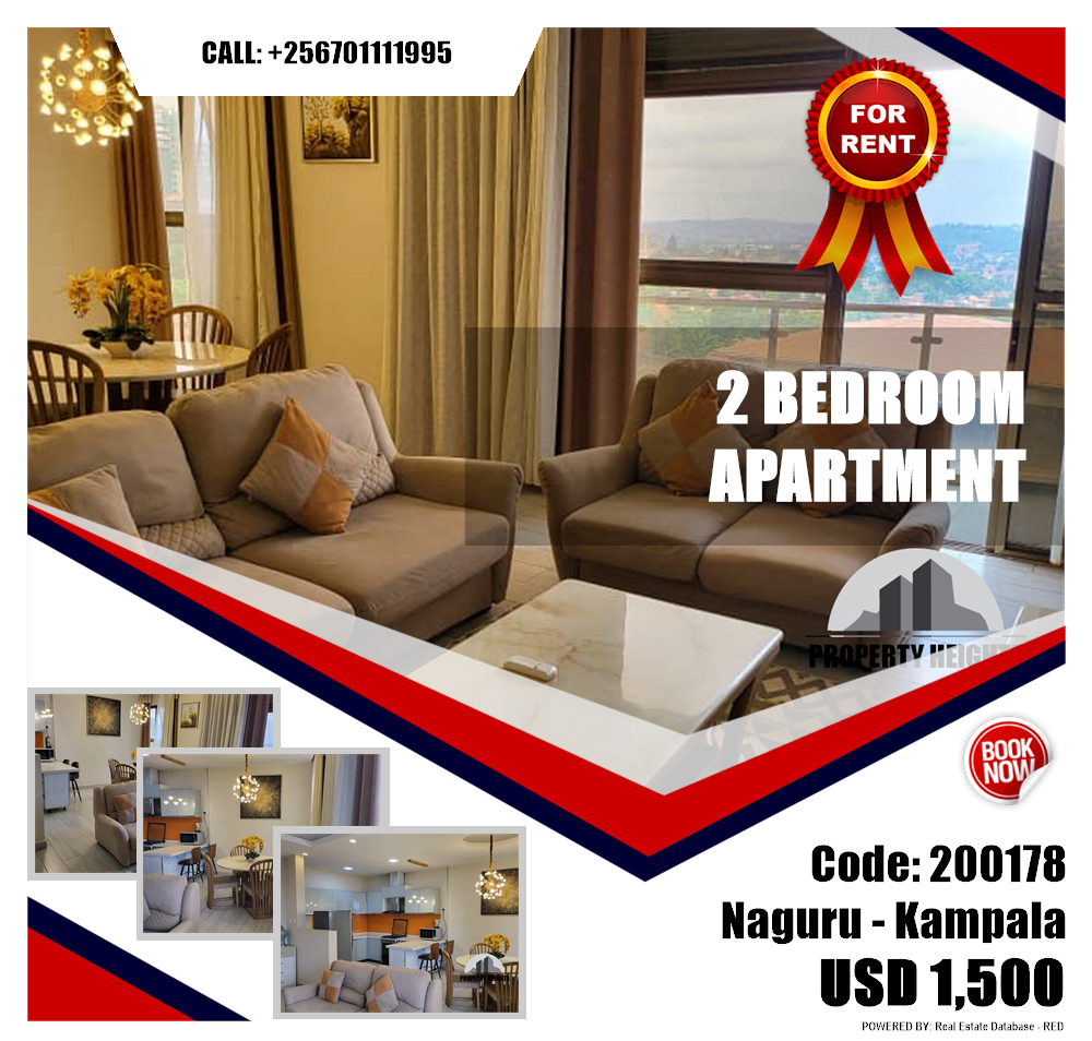 2 bedroom Apartment  for rent in Naguru Kampala Uganda, code: 200178