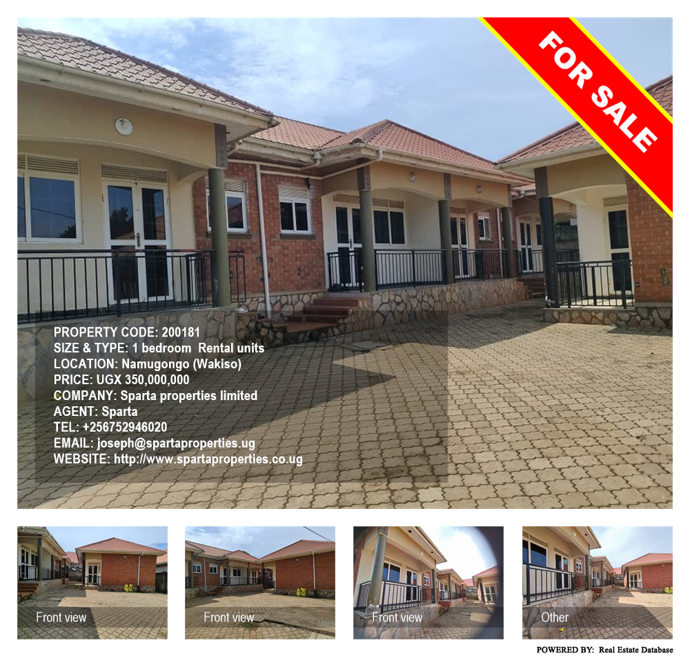 1 bedroom Rental units  for sale in Namugongo Wakiso Uganda, code: 200181