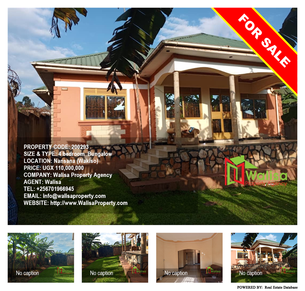 4 bedroom Bungalow  for sale in Nansana Wakiso Uganda, code: 200293