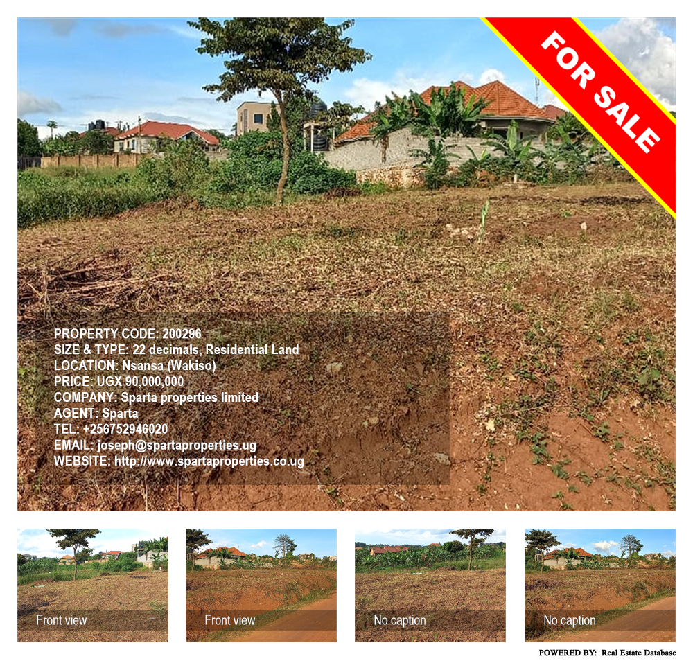 Residential Land  for sale in Nsansa Wakiso Uganda, code: 200296