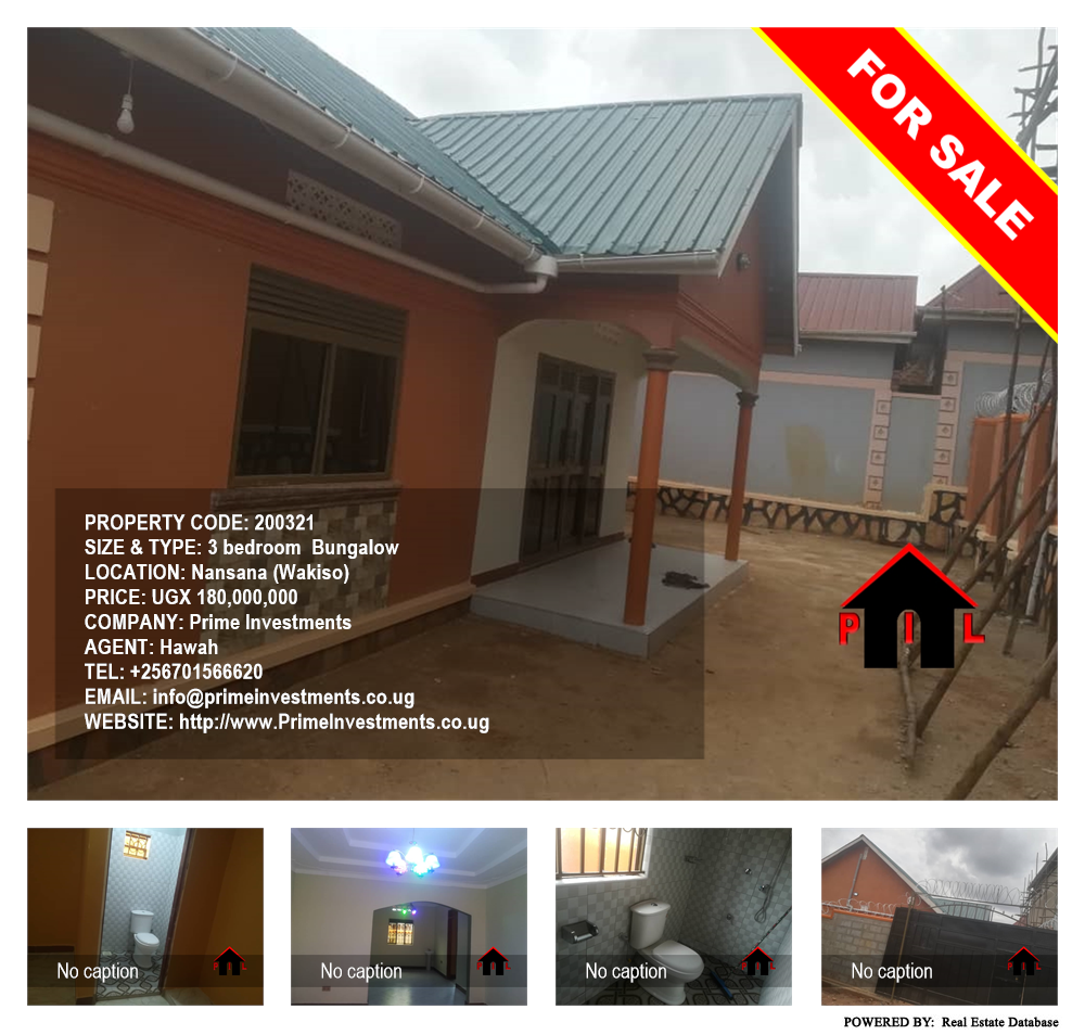 3 bedroom Bungalow  for sale in Nansana Wakiso Uganda, code: 200321