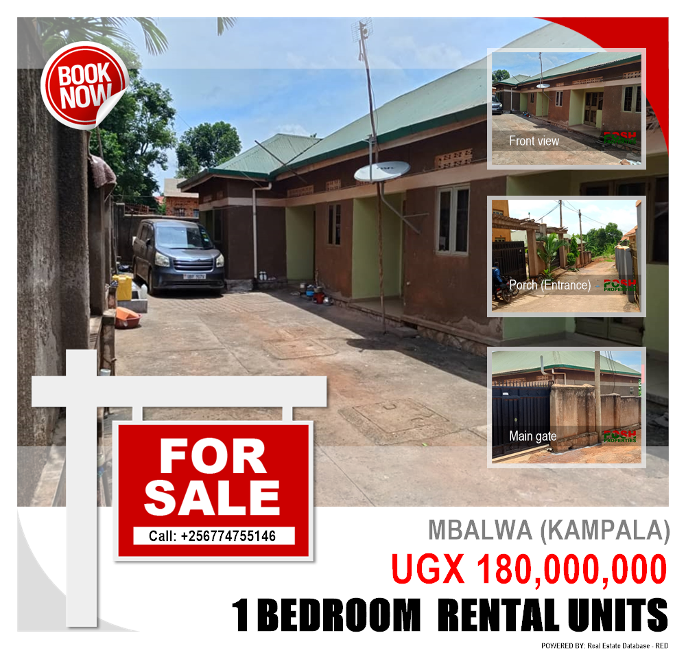 1 bedroom Rental units  for sale in Mbalwa Kampala Uganda, code: 200444