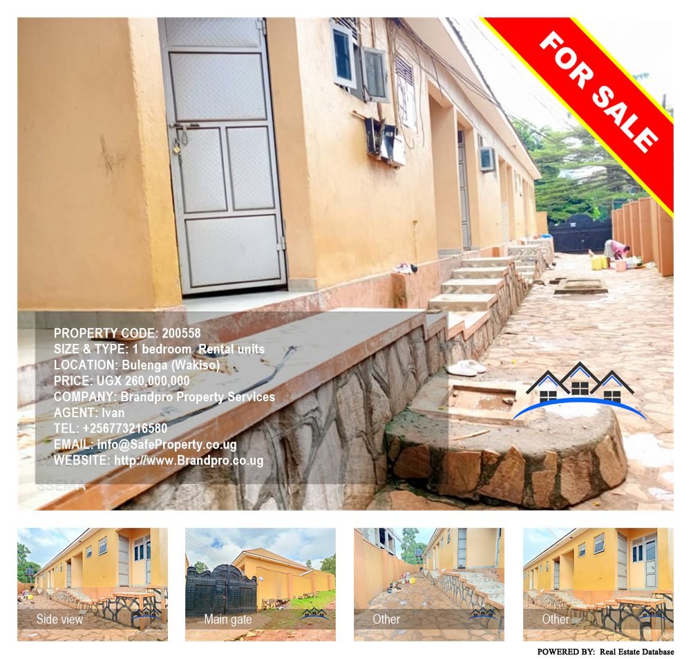 1 bedroom Rental units  for sale in Bulenga Wakiso Uganda, code: 200558