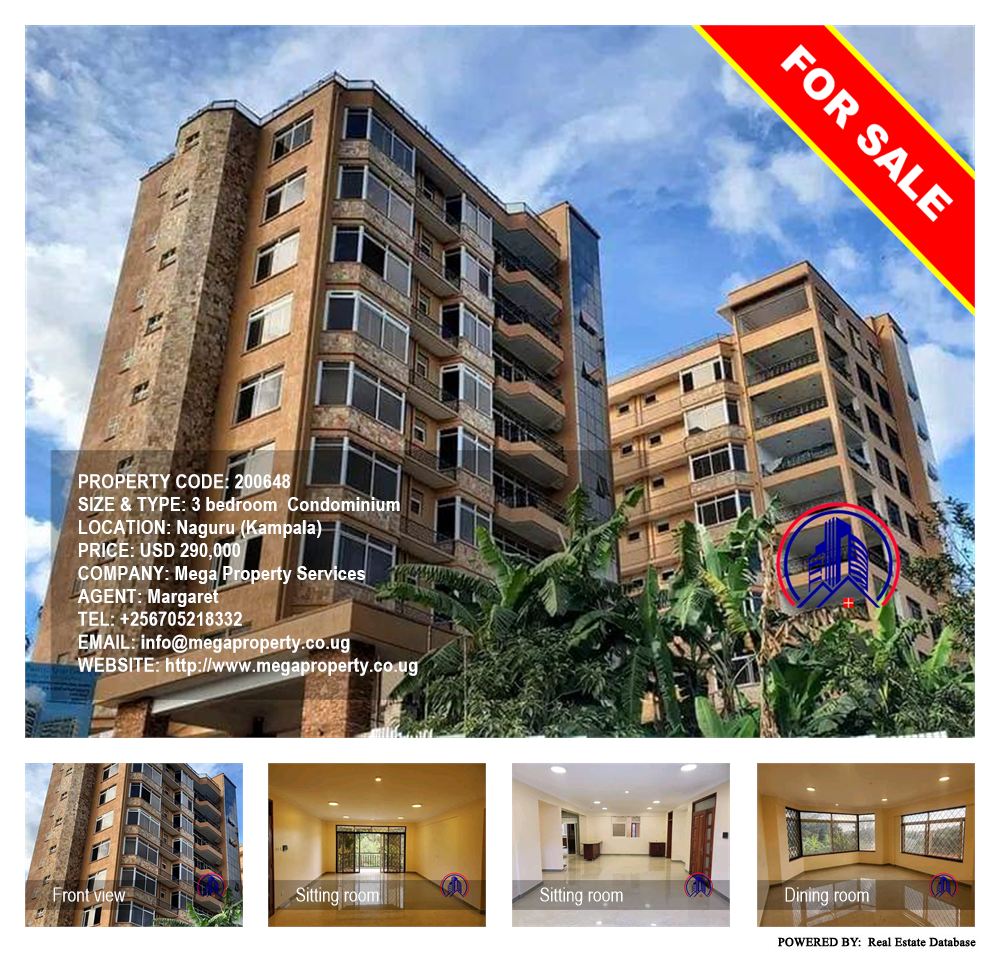 3 bedroom Condominium  for sale in Naguru Kampala Uganda, code: 200648