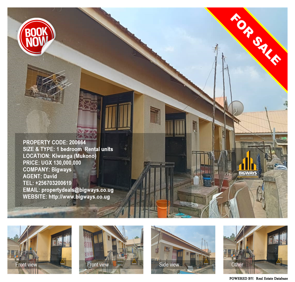 1 bedroom Rental units  for sale in Kiwanga Mukono Uganda, code: 200664