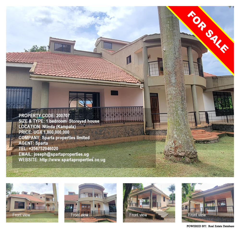 1 bedroom Storeyed house  for sale in Ntinda Kampala Uganda, code: 200707