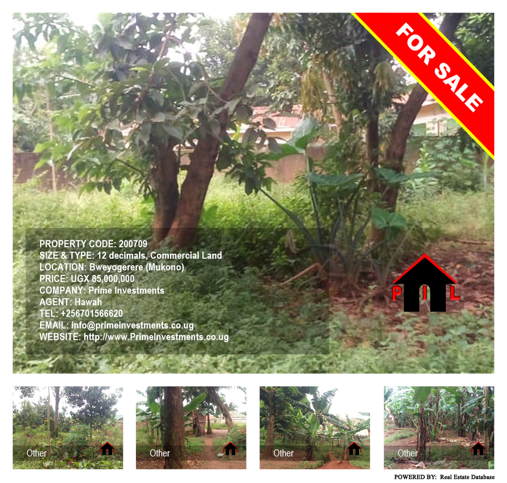 Commercial Land  for sale in Bweyogerere Mukono Uganda, code: 200709