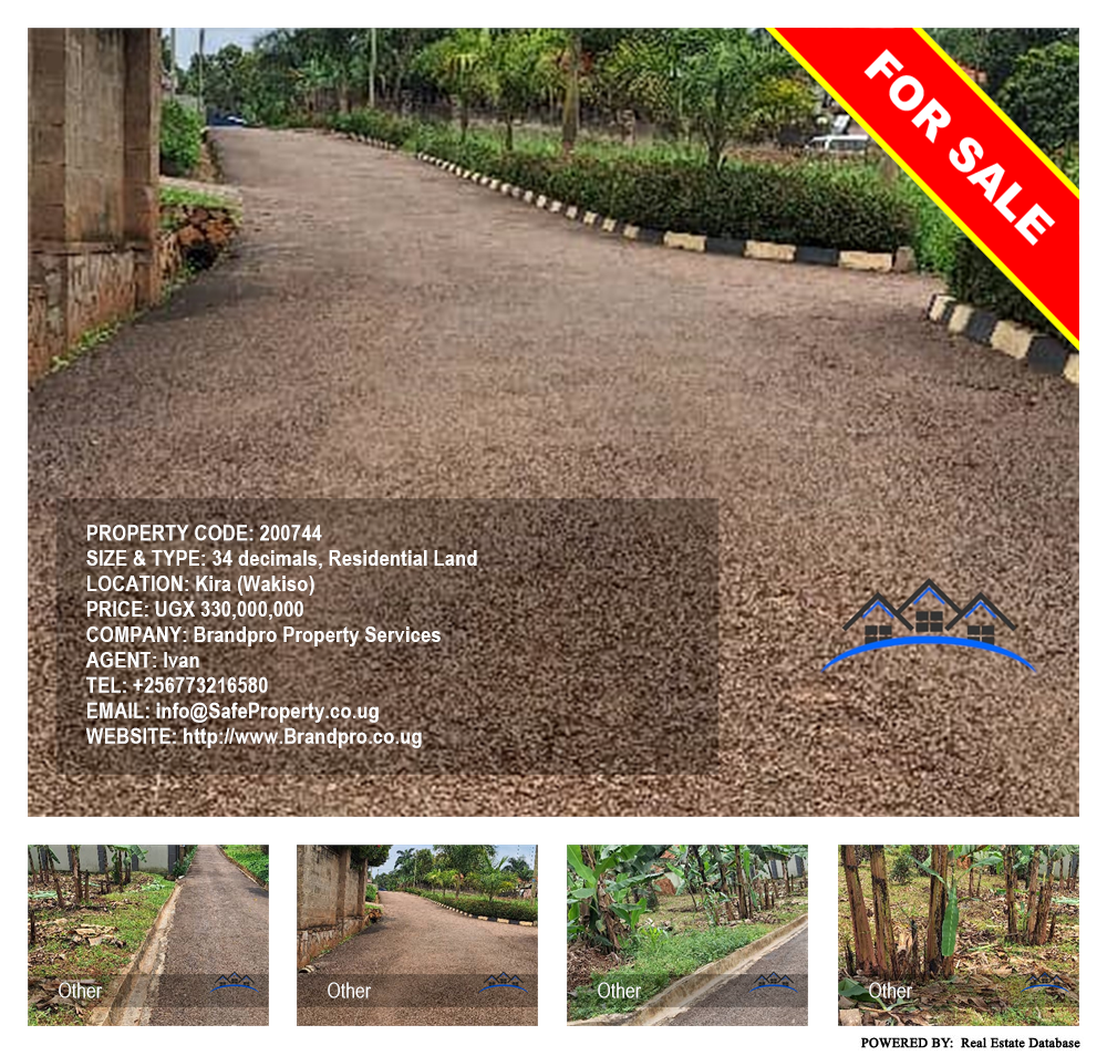 Residential Land  for sale in Kira Wakiso Uganda, code: 200744