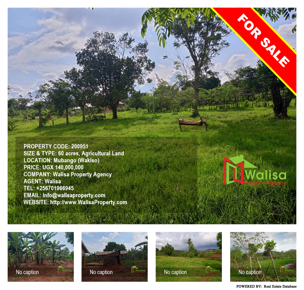 Agricultural Land  for sale in Mubango Wakiso Uganda, code: 200951