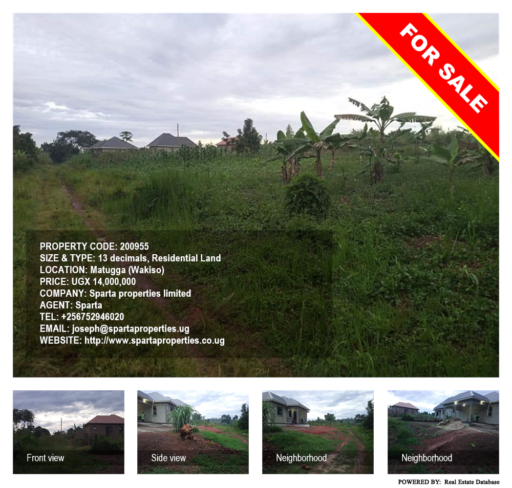 Residential Land  for sale in Matugga Wakiso Uganda, code: 200955