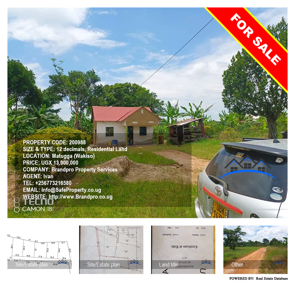 Residential Land  for sale in Matugga Wakiso Uganda, code: 200988