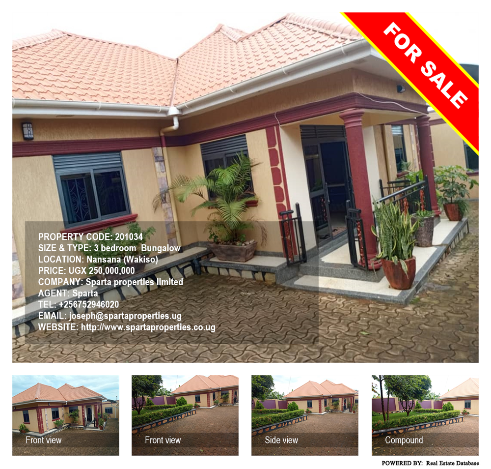 3 bedroom Bungalow  for sale in Nansana Wakiso Uganda, code: 201034