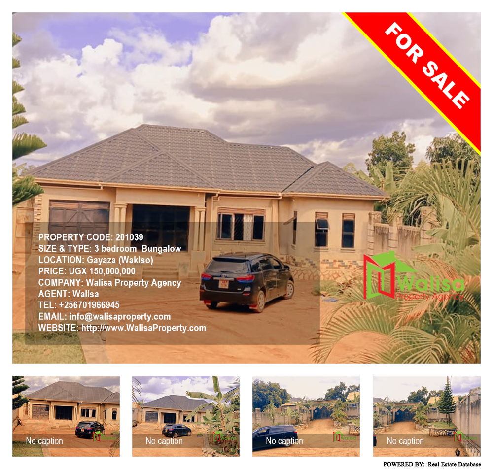 3 bedroom Bungalow  for sale in Gayaza Wakiso Uganda, code: 201039