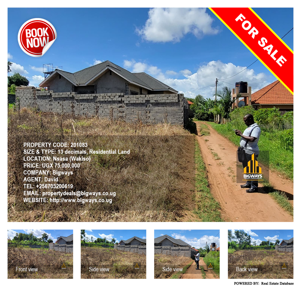 Residential Land  for sale in Nsasa Wakiso Uganda, code: 201083