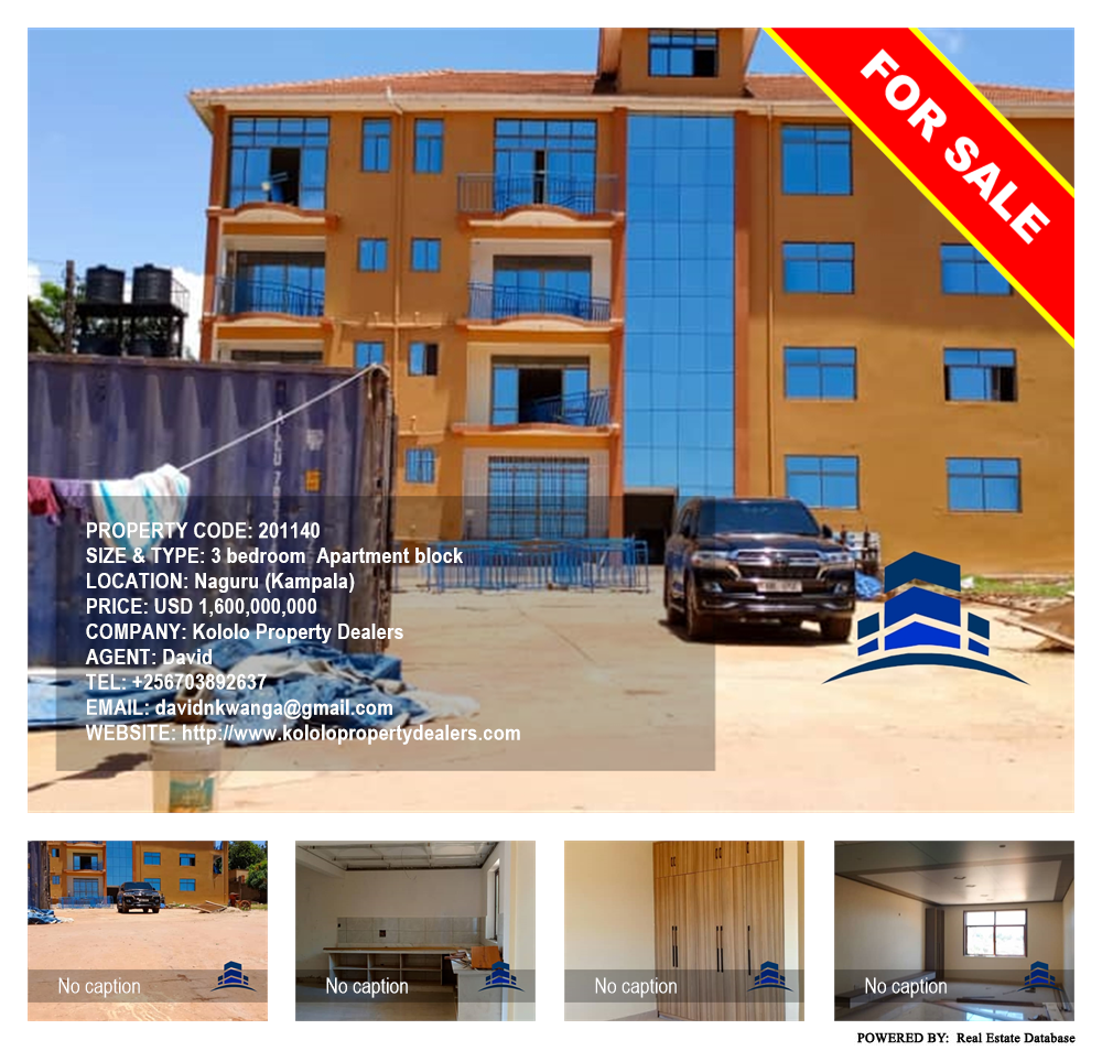3 bedroom Apartment block  for sale in Naguru Kampala Uganda, code: 201140