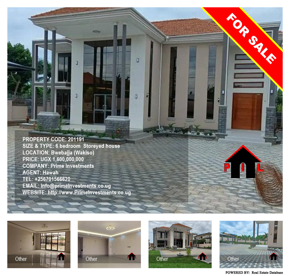 6 bedroom Storeyed house  for sale in Bwebajja Wakiso Uganda, code: 201191