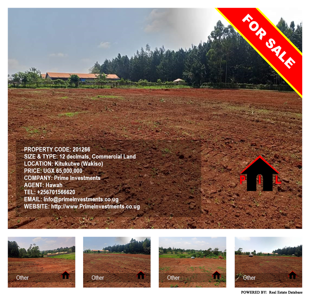 Commercial Land  for sale in Kitukutwe Wakiso Uganda, code: 201266