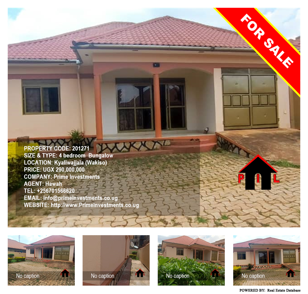 4 bedroom Bungalow  for sale in Kyaliwajjala Wakiso Uganda, code: 201271