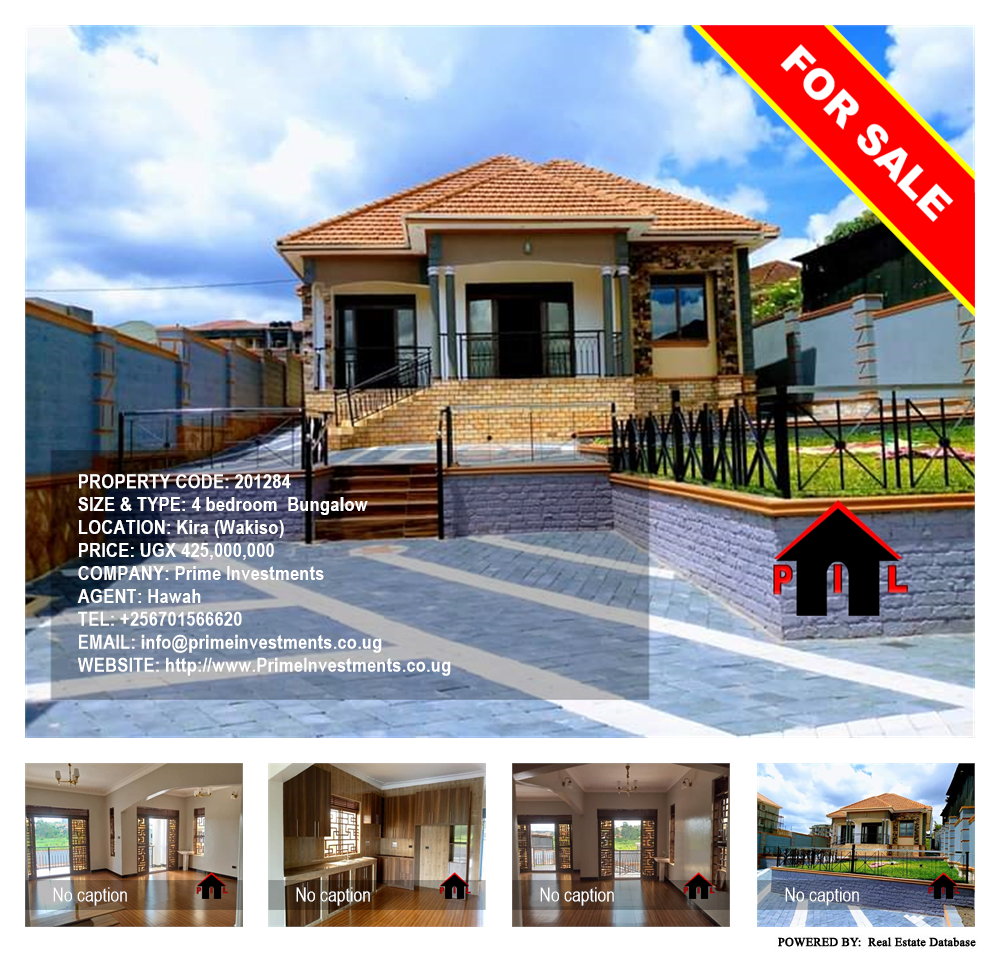 4 bedroom Bungalow  for sale in Kira Wakiso Uganda, code: 201284