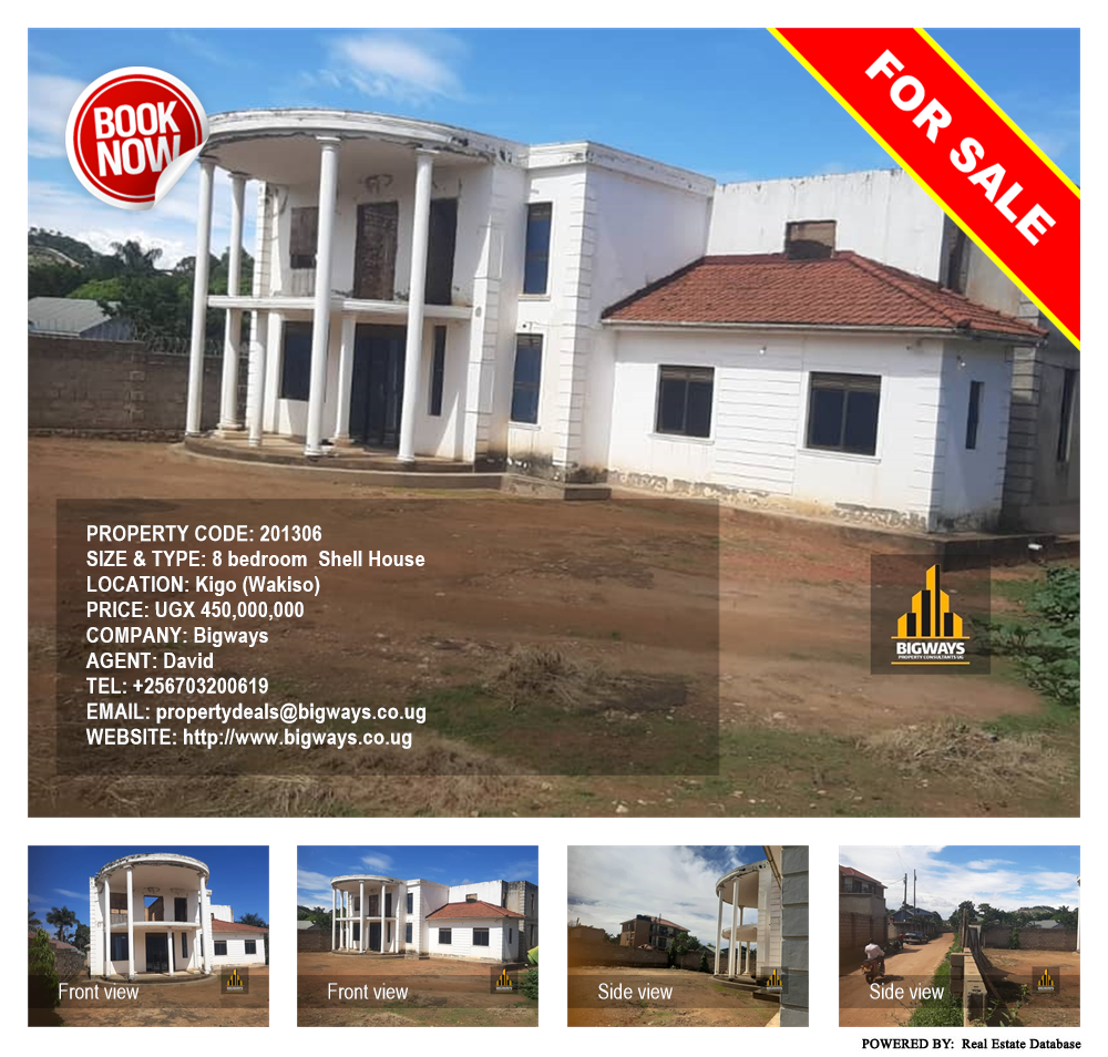 8 bedroom Shell House  for sale in Kigo Wakiso Uganda, code: 201306