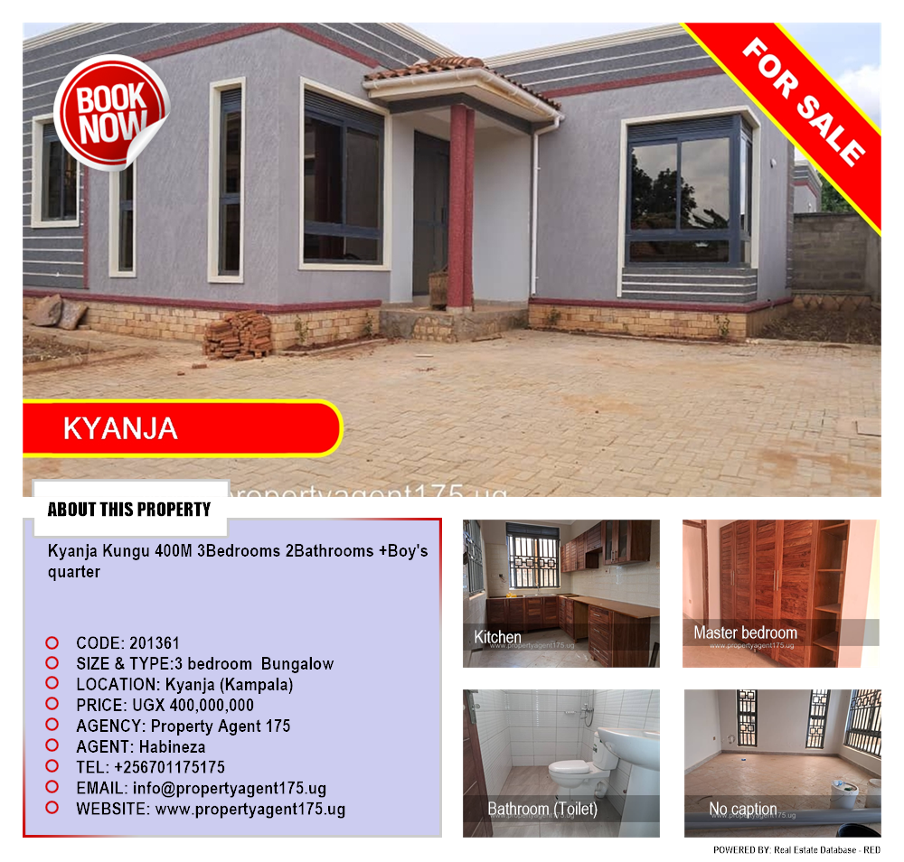 3 bedroom Bungalow  for sale in Kyanja Kampala Uganda, code: 201361