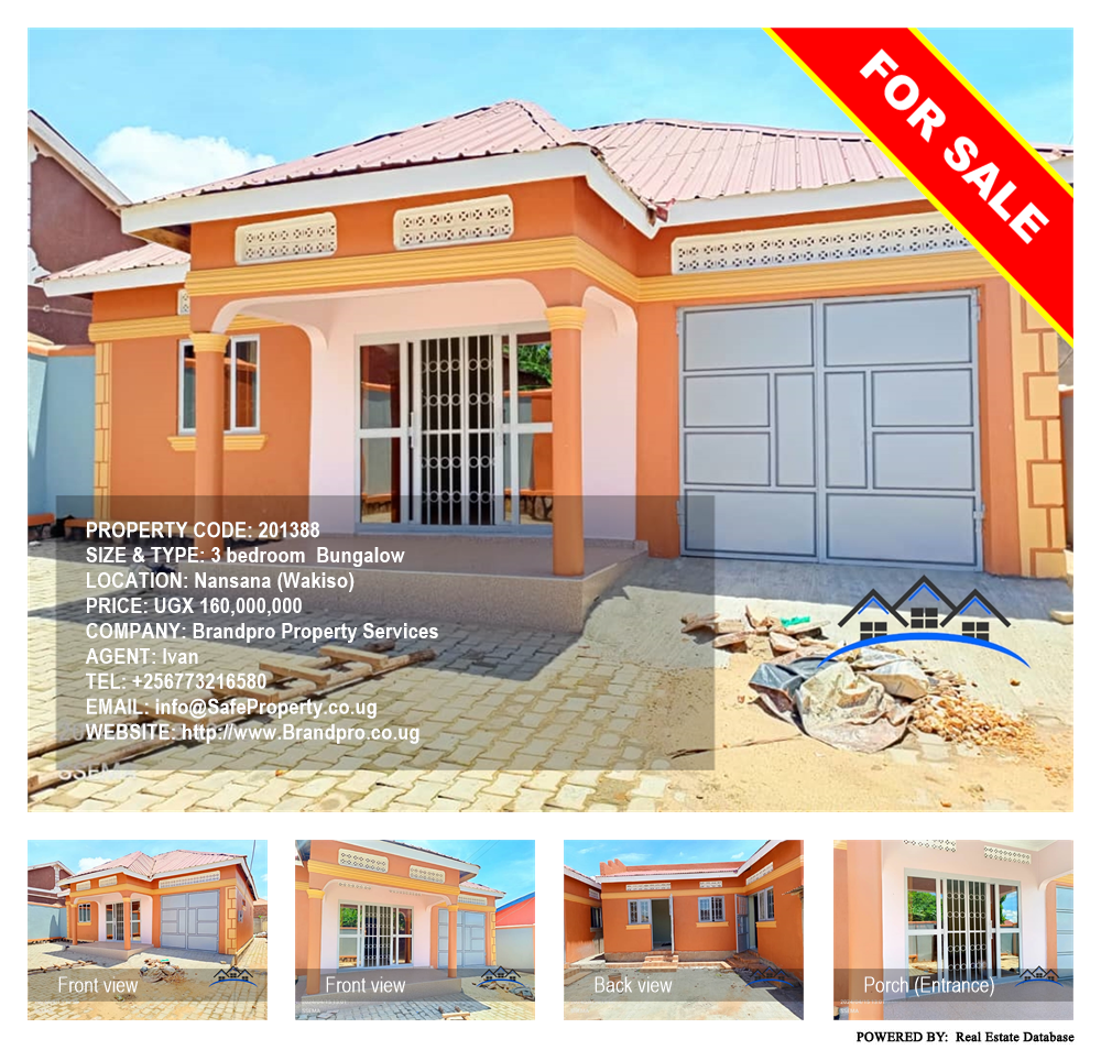 3 bedroom Bungalow  for sale in Nansana Wakiso Uganda, code: 201388