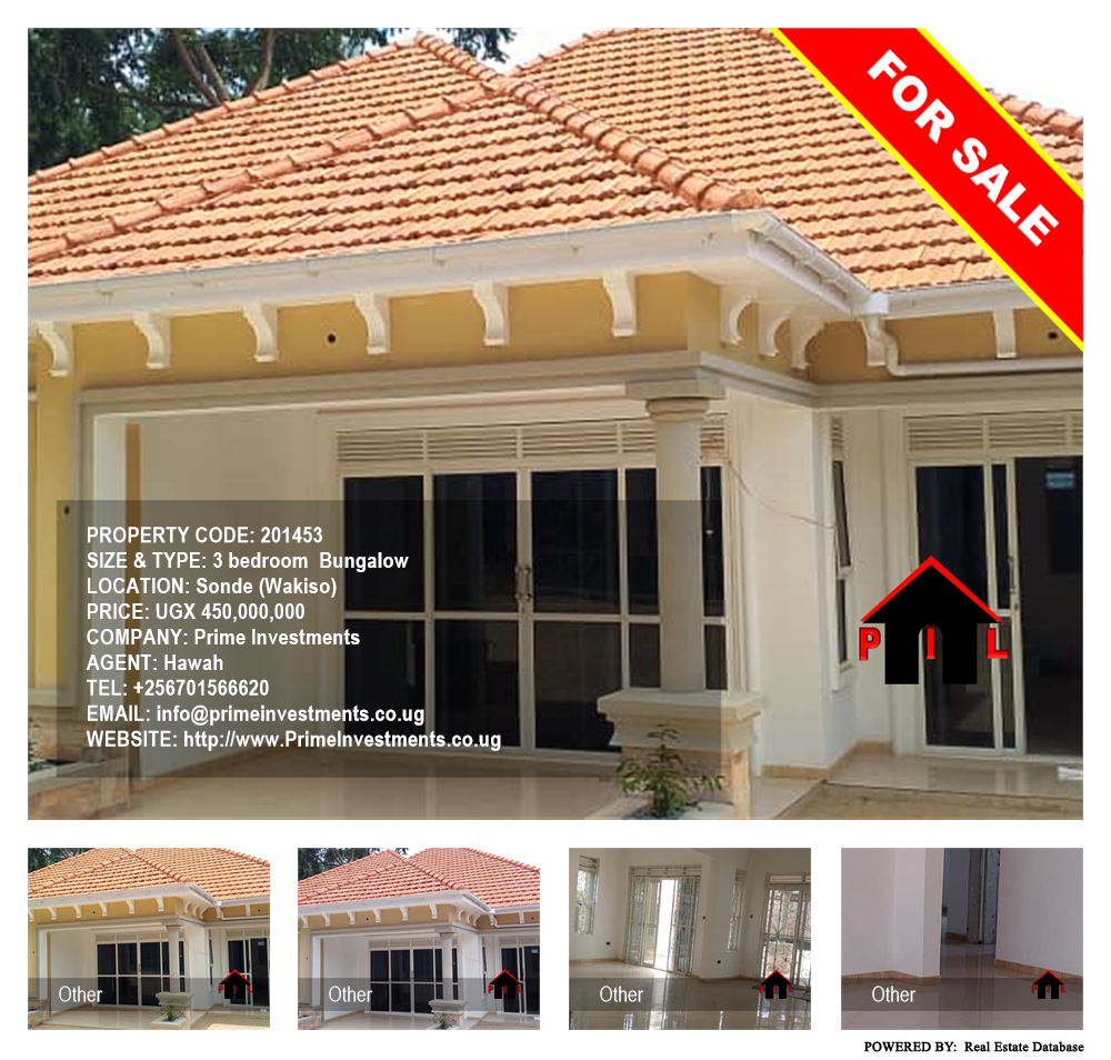 3 bedroom Bungalow  for sale in Sonde Wakiso Uganda, code: 201453