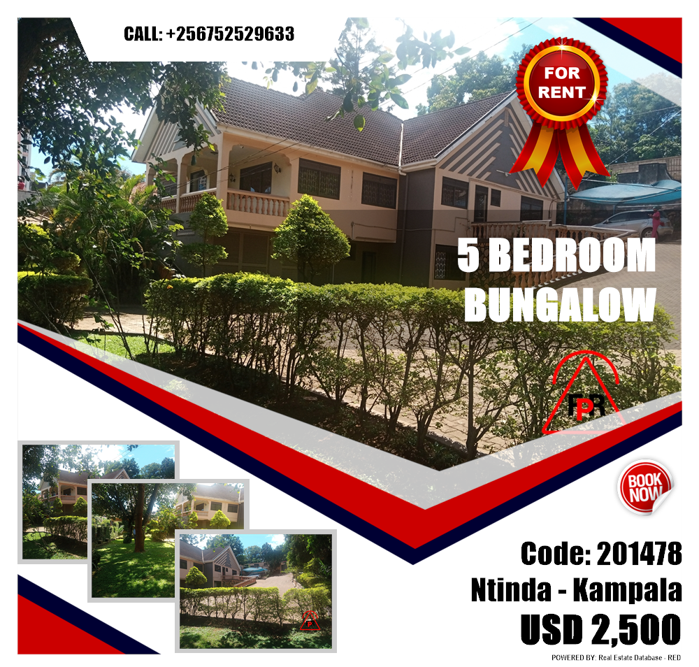 5 bedroom Bungalow  for rent in Ntinda Kampala Uganda, code: 201478