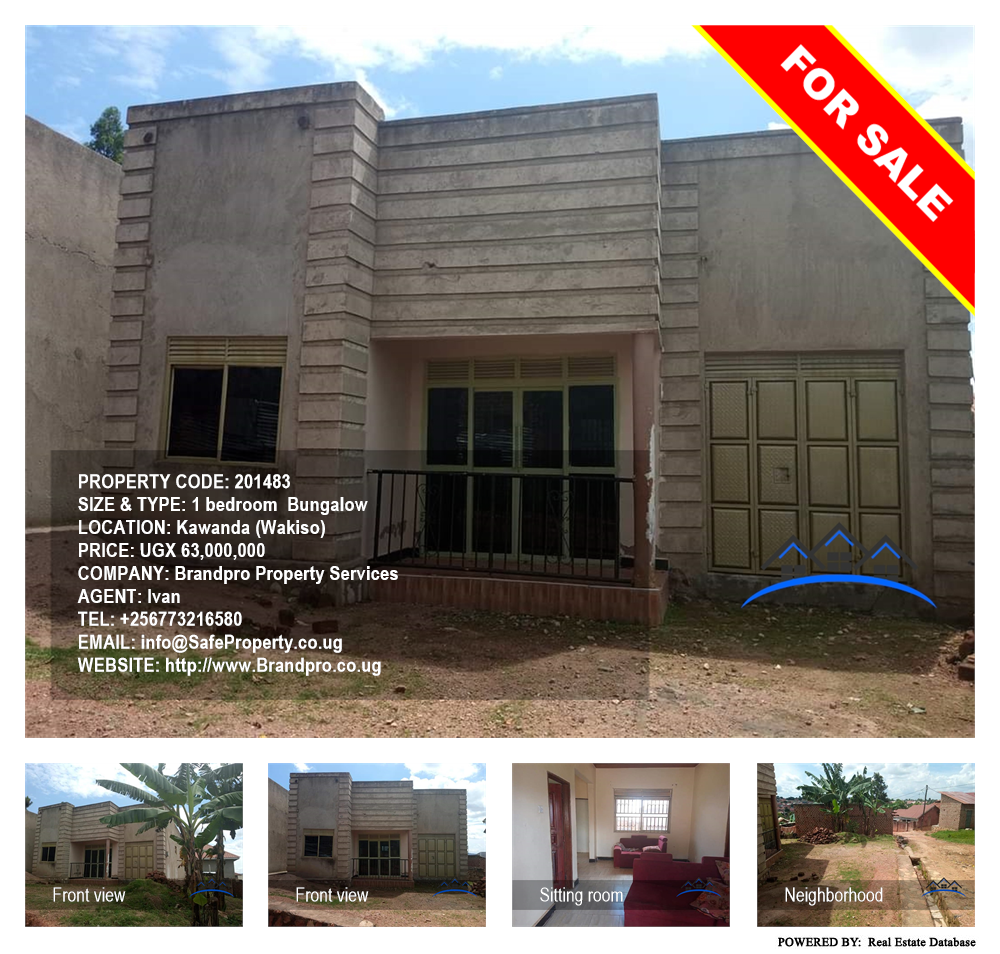 1 bedroom Bungalow  for sale in Kawanda Wakiso Uganda, code: 201483