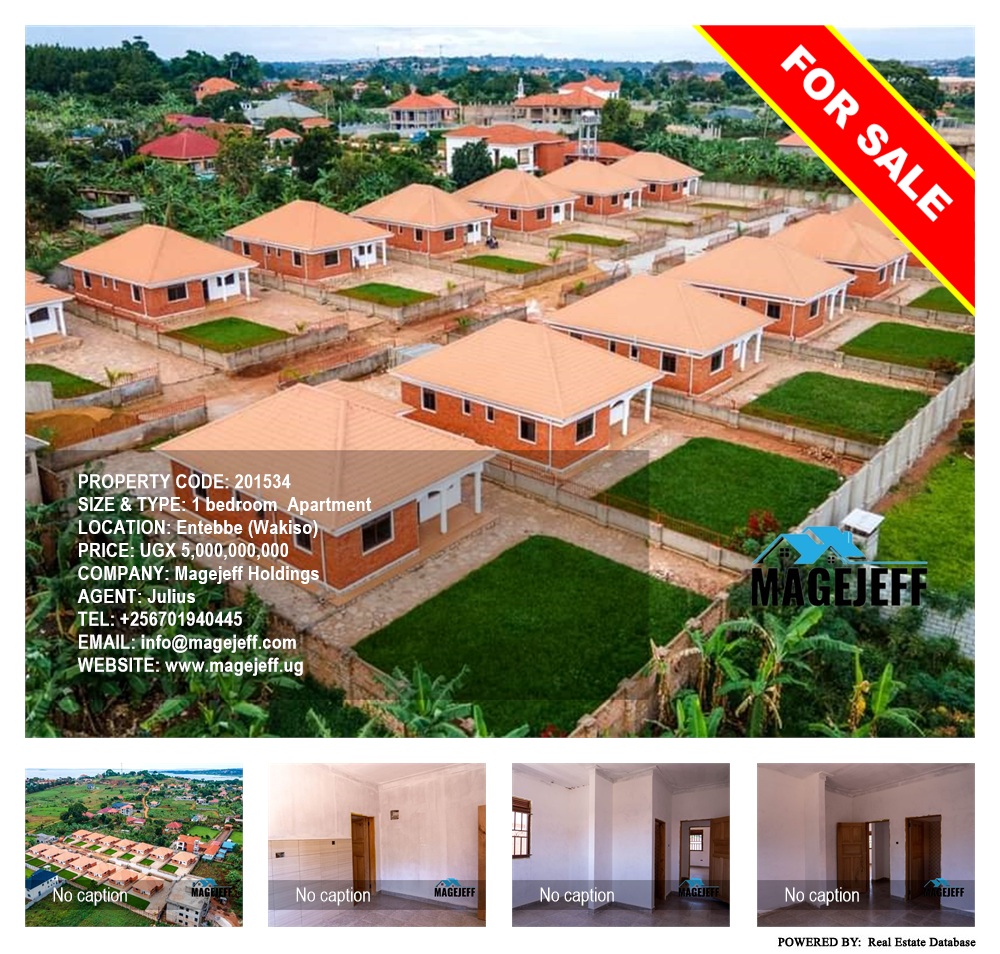 1 bedroom Apartment  for sale in Entebbe Wakiso Uganda, code: 201534