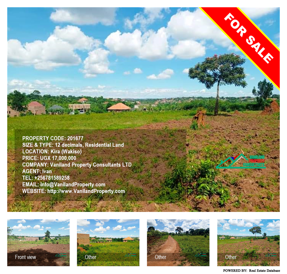 Residential Land  for sale in Kira Wakiso Uganda, code: 201677