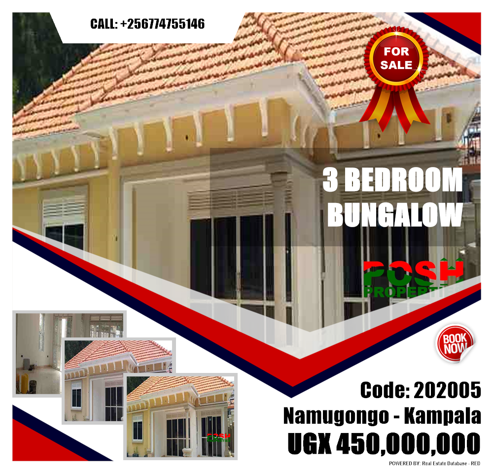 3 bedroom Bungalow  for sale in Namugongo Kampala Uganda, code: 202005