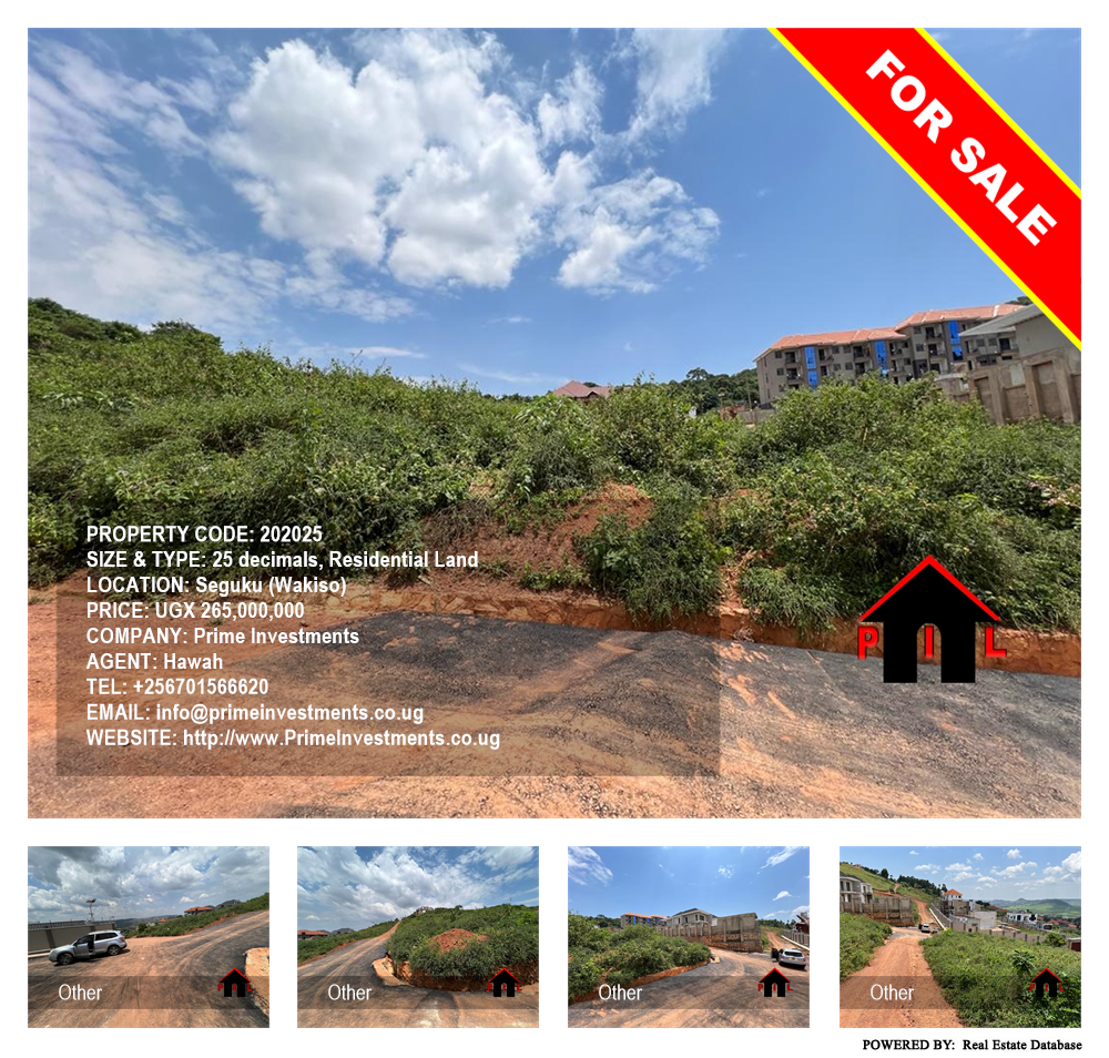 Residential Land  for sale in Seguku Wakiso Uganda, code: 202025